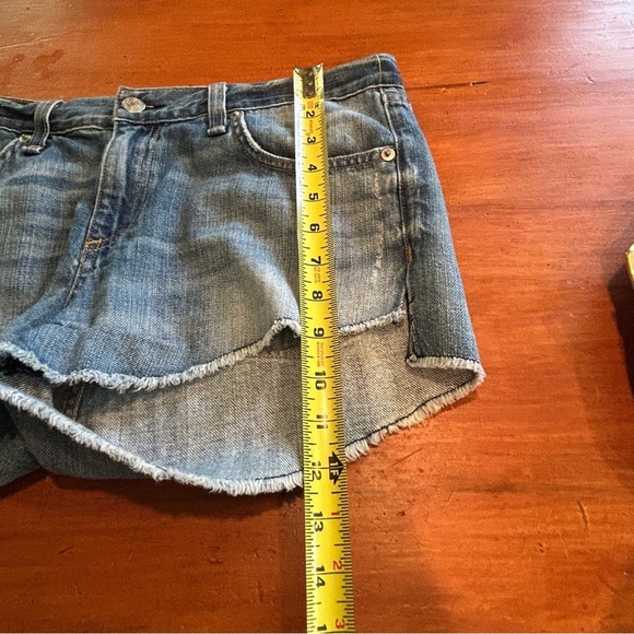 Rag & Bone Shorts Womens 28 Denim Cotton Cut Off Chesapeake Distressed Raw Hem - Picture 6 of 11